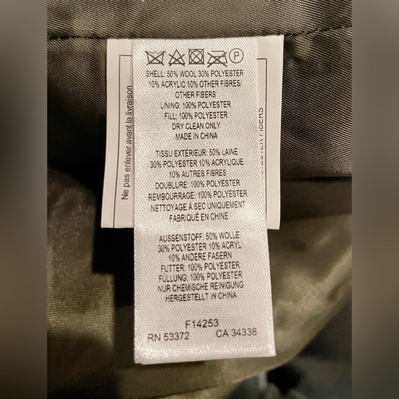 Military Style Wool (50%) Jacket - Picture 5 of 5